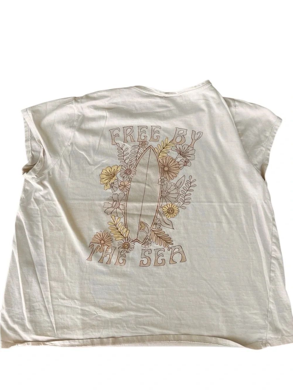 🌴 Pacific Creations Marco Island Free By The Sea Surfboard Graphic Tee Large